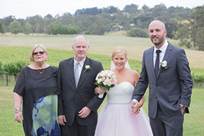 Family Photo with the bride's Family © Erika's Way Photography