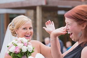 High-five with the Bride! © Erika's Way Photography
