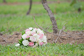 The bouquet in the vineyard © Erika's Way Photography in Melbourne and Dandenong Ranges