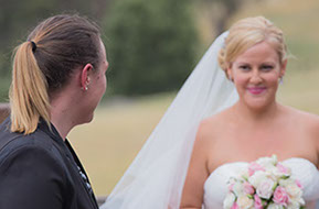 A little speech from the best friend at the Wedding Ceremony © Erika's Way Photography