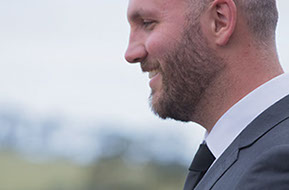 the smile of the Groom © Erika's Way Photography