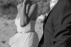 Bride and Groom black and white detail. Mornington Peninsula © Erika's Way Photography