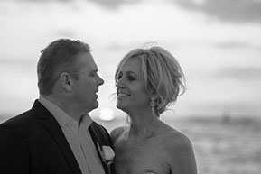 Husband and Wife black and white at sunset © Erika's Way Photography