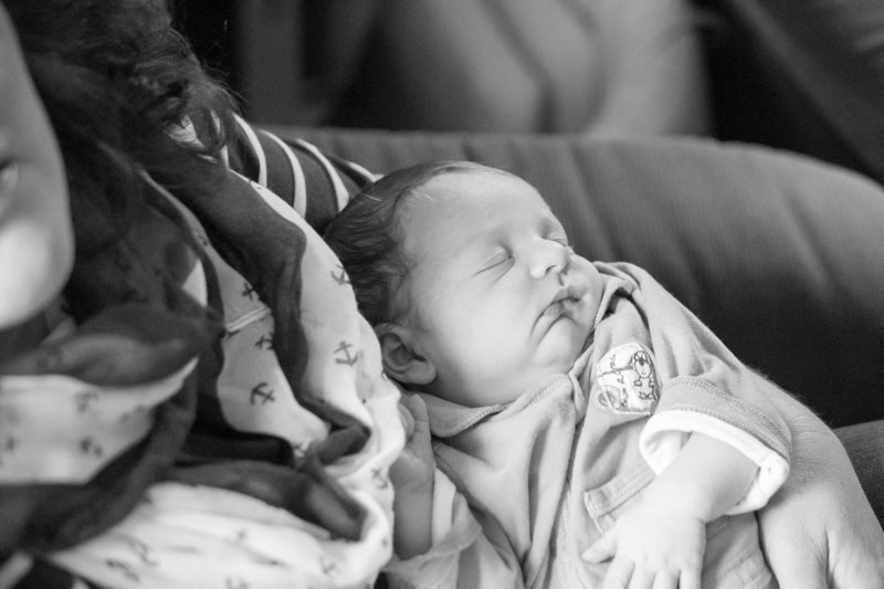 Baby Hannes, peaceful in him Mum's arms ©Erika's Way Photography