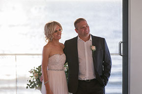the beginning of the wedding ceremony at Safety Beach, Mornington Peninsula, Vic. © Erika's Way Photography
